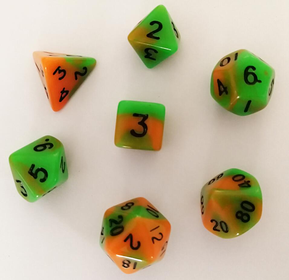 Double Color Dice Set -No.14
